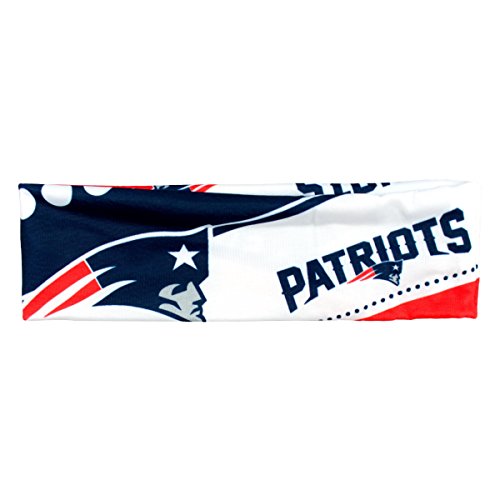 Littlearth Unisex-Erwachsene NFL New England Patriots Stretch-Stirnband, Team-Farbe, Einheitsgröße von Littlearth