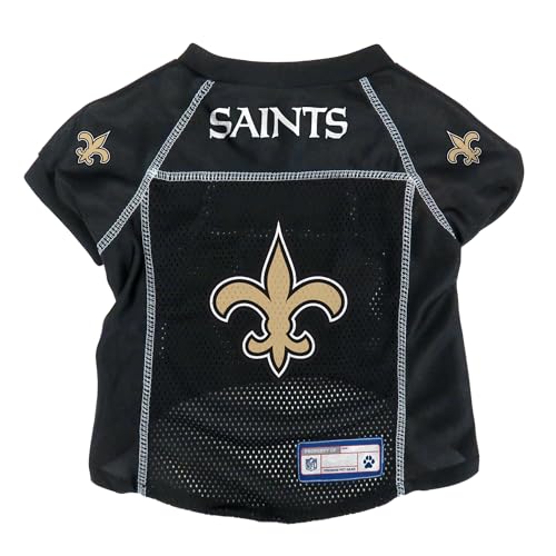 Littlearth Unisex-Erwachsene NFL New Orleans Saints Basic Pet Jersey, Teamfarbe, Größe S von Littlearth