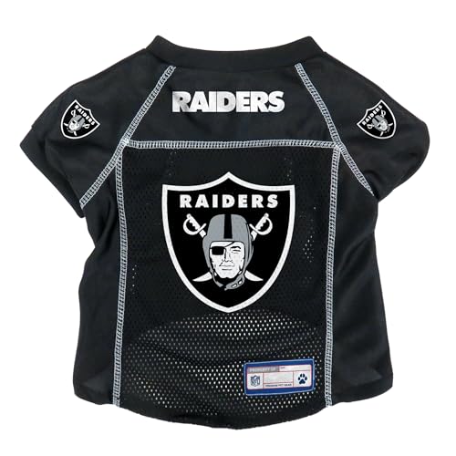 Littlearth Unisex-Erwachsene NFL Oakland Raiders Basic Pet Jersey, Teamfarbe, Größe S von Littlearth
