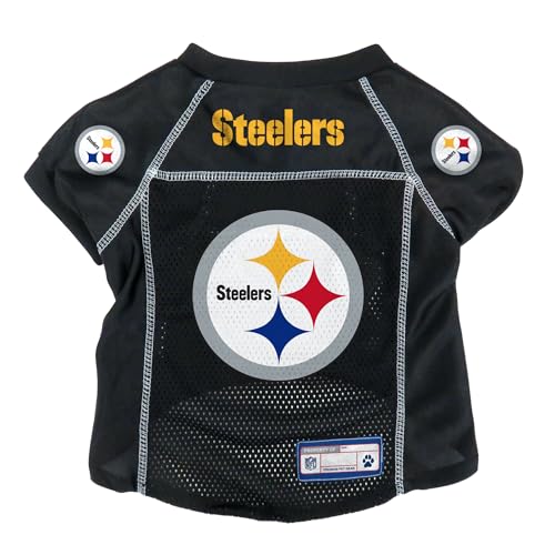 Littlearth Unisex-Erwachsene NFL Pittsburgh Steelers Basic Pet Jersey, Teamfarbe, Größe S von Littlearth