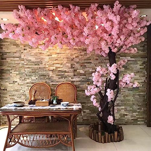 LiuGUyA Artificial Cherry Blossom Tree,Artificial Plant Silk Sakura, Handmade Fake Cherry Blossom, for Home Wedding Party Garden Office Decoration Indoor/Outdoor 2.5x2.2m/8.2x7.2ft von LiuGUyA