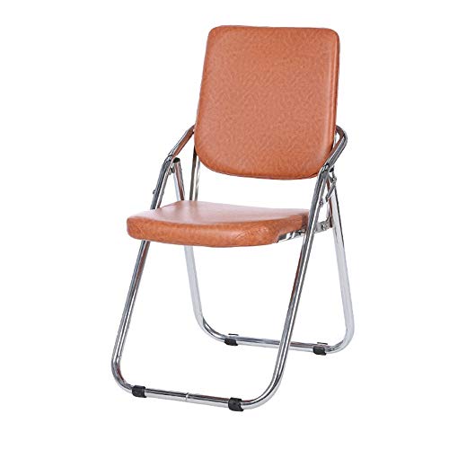 LiuGUyA Furniture Folding Chairs Double Support Folding Chair Can Be Easily Used School Office Bedroom/Brown/53X46X86Cm von LiuGUyA