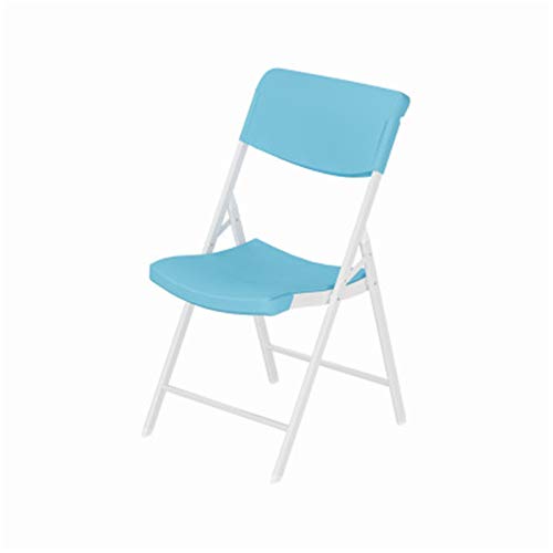 LiuGUyA Furniture Plastic Folding Chair Portable Back Chair Stool Conference Chair Training Chair Office Chair (Color : Blue, Size : 40X41X88Cm)/Blue/40X41X80Cm von LiuGUyA