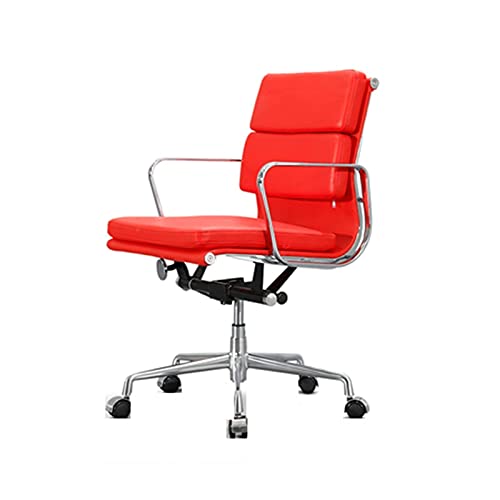 LiuGUyA Office Chairs Boss Chairs Managerial Chairs Executive Office Chair in Red Red Leather von LiuGUyA