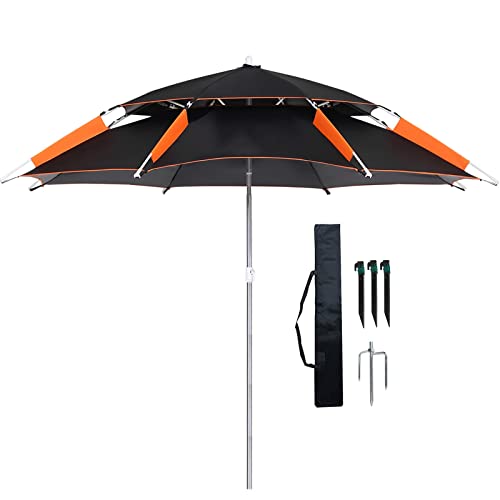 LiuGUyA Outdoor Sun Shade Fishing Umbrella, Sun Umbrella for Garden, Beach Parasol Umbrella, 360° Rotation, Outdoor Camping Use, Rainproof Shelters, Awnings Shade Sails von LiuGUyA