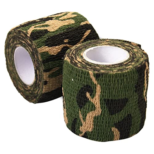 Liummrcy, Camouflage Muster Bänder 2 PCs selbst klebend Nicht gewebtes Outdoor-Camo-Muster-Tapes Tarnmuster Tapes 2 PCs Selbstklebende Nicht gewebte Outdoor-Camo-Musterbänder von Liummrcy