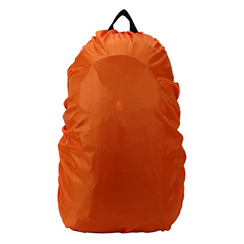 trevel Camping Wandern Wasserdicht Regendicht Rucksack Regen Staub Abdeckung Beutel, Orange von Livecity