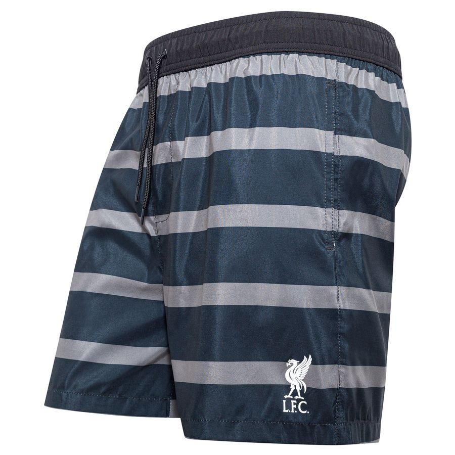 Liverpool Badehose Striped - Schwarz/Grau von Liverpool FC