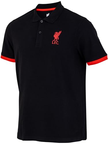 Liverpool F.C. Poloshirt LFC Offizielle Kollektion, Schwarz , XL von Liverpool FC