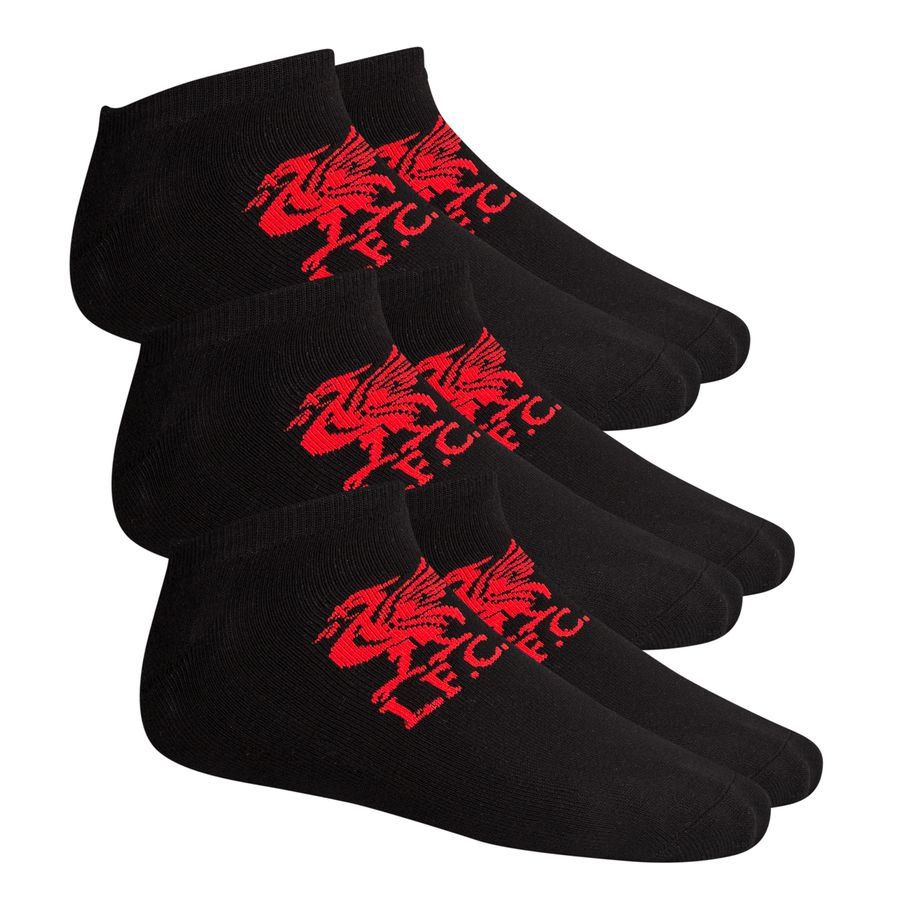 Liverpool Knöchelsocken 3er-Pack - Schwarz/Rot von Liverpool FC