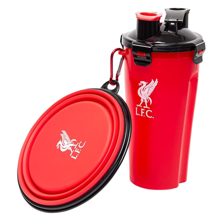 Liverpool Pet Travel Bowl & Bottle Set - Rot/Schwarz von Liverpool FC