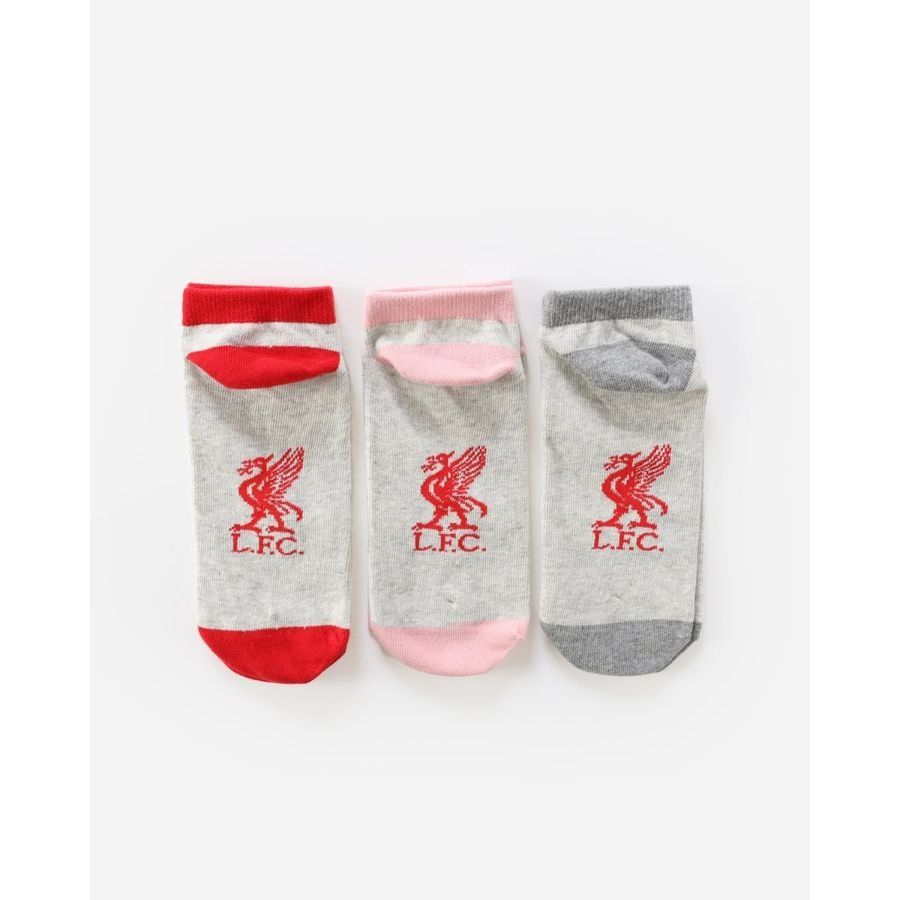 Liverpool Socken Liverbird 3er-Pack - Grau/Rot/Pink Kinder von Liverpool FC