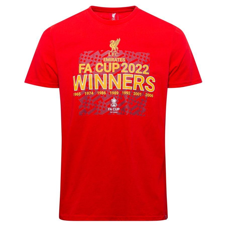 Liverpool T-Shirt FA Cup 2022 Gewinner - Rot von Liverpool FC