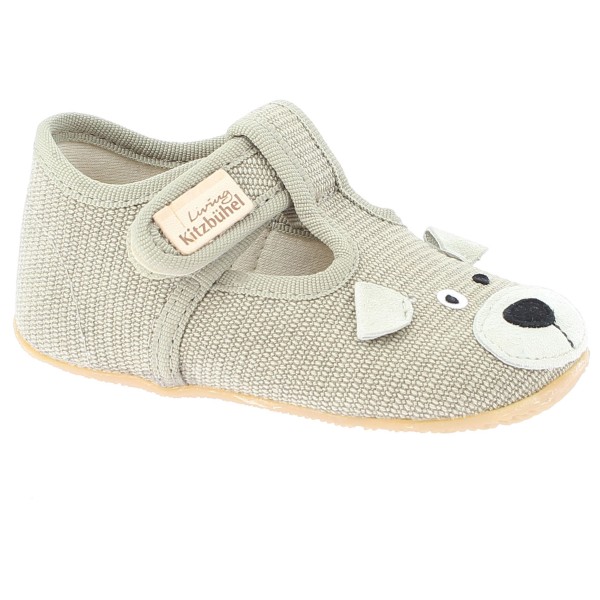 Living Kitzbühel - Baby's T-Spange Hund - Hüttenschuhe Gr 22 beige von Living Kitzbühel