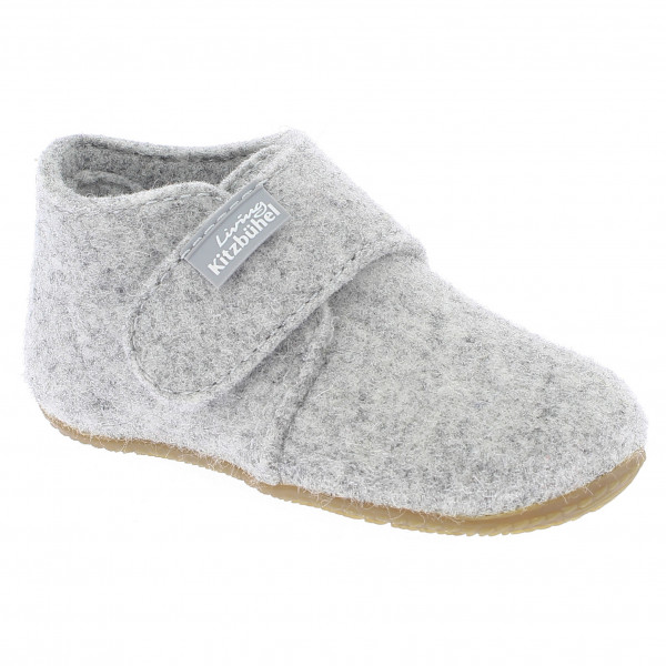 Living Kitzbühel - Babyklettschuh Filz - Hüttenschuhe Gr 21 grau von Living Kitzbühel