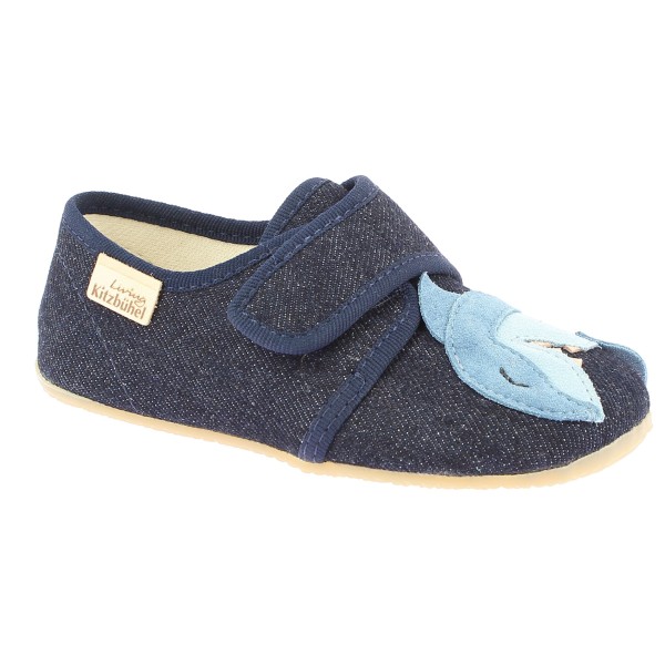 Living Kitzbühel - Kid's Klettmodell Hai - Hüttenschuhe Gr 29 blau von Living Kitzbühel