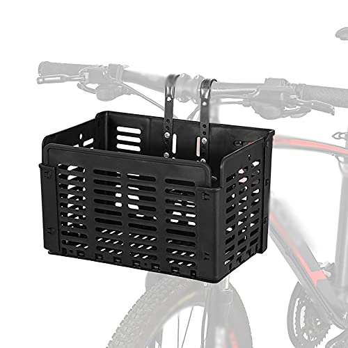 Lixada Lenkerkorb Fahrradkorb Gepäckträger-Korb, Faltbarer Korb für Lenker & Gepäckträger, 31,5 x 22,5 x 20,5 cm, für Shopping, Pendler, Camping und Outdoor von Lixada