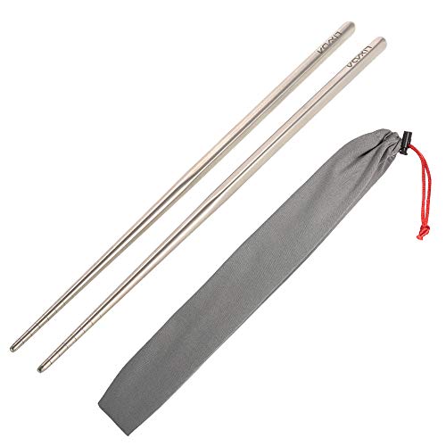 Lixa-da 1 Pair Reusable Chopsticks/Essstäbchen, Hergestellt aus Titan/Hygienisch und Extrem Haltbar von Lixada