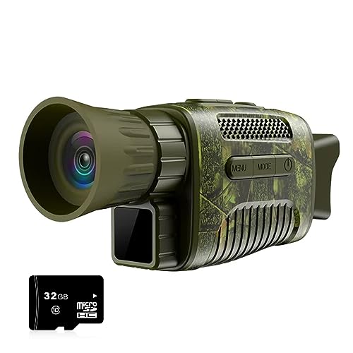 Lixada Digital Nachtsichtgerät, Nachtsicht Monokular, 24 MP, 1080P, Wiederaufladbarer 2000mAh Akku, Infrarot-Nachtsichtbrille für die Jagd, Camping, Reisen von Lixada