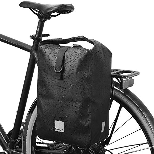 Lixada Fahrrad Gepäckträgertasche 10L wasserdichte Multifunktionale Umhängetasche Fahrradtasche Reflektierende Rückentasche von Lixada