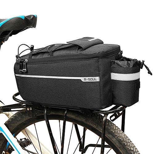 Lixada Fahrradkühltasche für Gepäckträger, für warme oder kalte Gegenstände, multifunktional, Isolierte Kühltasche, Umhängetasche, Schwarz von Lixada