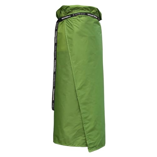 Lixada Halbkörper-Regenrock, wasserdichte Regenbekleidung, atmungsaktiver Regenkilt, leichte Regenausrüstung für Camping, Wandern (Light Green) von Lixada