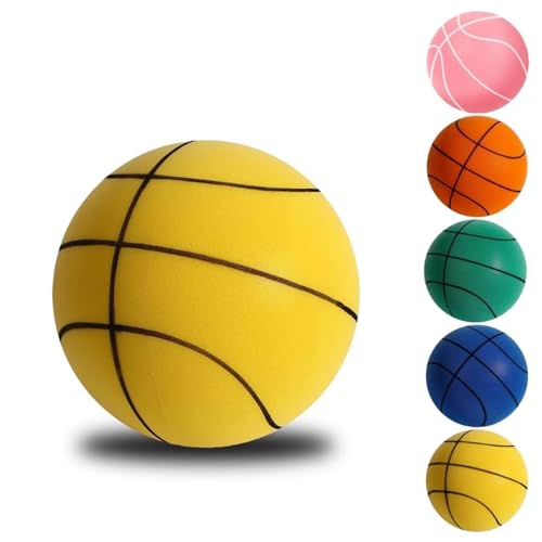 LixronVL Leiser Basketball, leiser Basketball, Dribbling drinnen, Dribbling im Innenbereich, leiser Basketball, Schaumstoff-Basketball, Indoor-Training, leiser Ball, Geschenk für Jugendliche und von LixronVL
