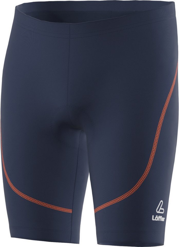 Loeffler Randall Fahrradhose HR. BIKE-BUNDHOSE STRIPE DARK BLUE/ORANGE von Loeffler Randall