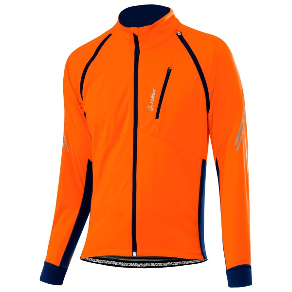 Löffler - Bike Zip-Off Jacket San Remo 2 Windstopper Light - Fahrradjacke Gr 52 orange von Löffler