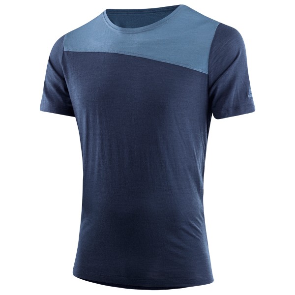 Löffler - Blockshirt Merino-Tencel - Merinoshirt Gr 48 blau von Löffler