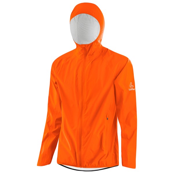 Löffler - Hooded Jacket WPM Pocket - Regenjacke Gr 52 orange von Löffler