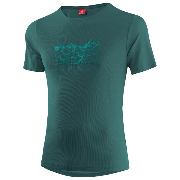 Löffler - Printshirt All Mountain Transtex-Single - T-Shirt Gr 52 blau von Löffler
