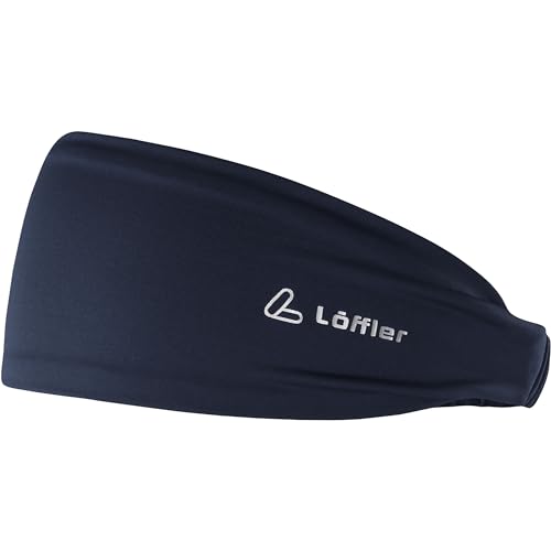 Löffler Unisex Elastic Stirnband, Dark Blue, ONE Size von Löffler