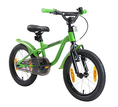 Löwenrad Kinderfahrrad für Jungen und Mädchen ab 4-5 Jahre | 16 Zoll Kinderrad mit Bremse | Fahrrad für Kinder | Grün von Löwenrad
