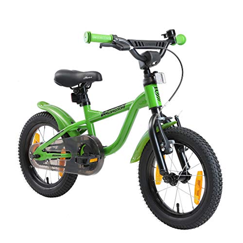 Löwenrad Kinderfahrrad für Jungen und Mädchen ab 3-4 Jahre | 14 Zoll Kinderrad mit Bremse | Fahrrad für Kinder | Grün von Löwenrad