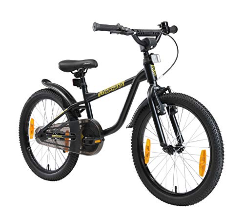 Löwenrad Kinderfahrrad für Jungen und Mädchen ab 6 Jahre | 20 Zoll Kinderrad mit Bremse | Fahrrad für Kinder | Schwarz von Löwenrad