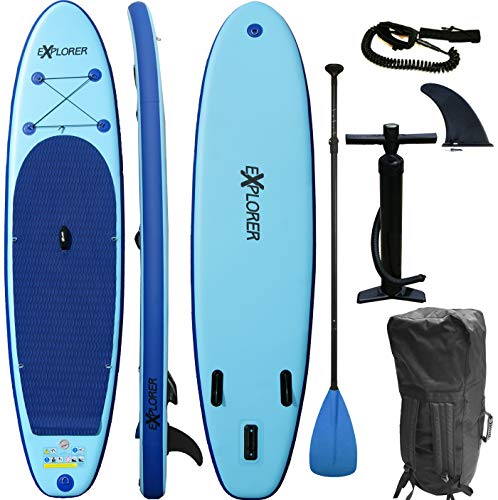 Croch Stand Up Paddling Board Aufblasbare SUP Board Set mit Paddle Sicherheitsseil und Rucksack Leicht und Stabil 