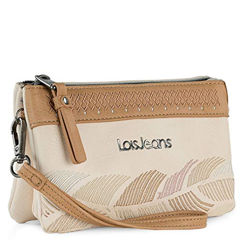 Lois - Clutch - Elegante Handgelenktasche Damen, Portemonnaie Damen & Handtasche Damen 310719, Beig von Lois