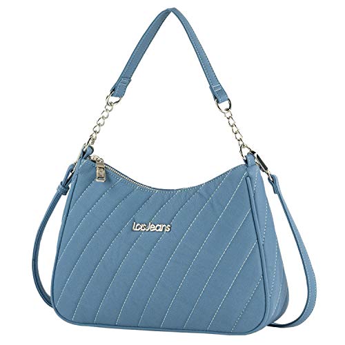 Lois - Handtasche Damen Umhängetasche Damen Klein & Stilvoll Handtasche Damen Umhängetasche Crossbody Bag Damen 311179, Blau von Lois