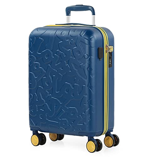 Lois - Handgepäck Koffer Trolley - Reisekoffer Mit Rollen und Reisekoffer Hartschalenkoffer für Vielreisende 171150, Blau von Lois