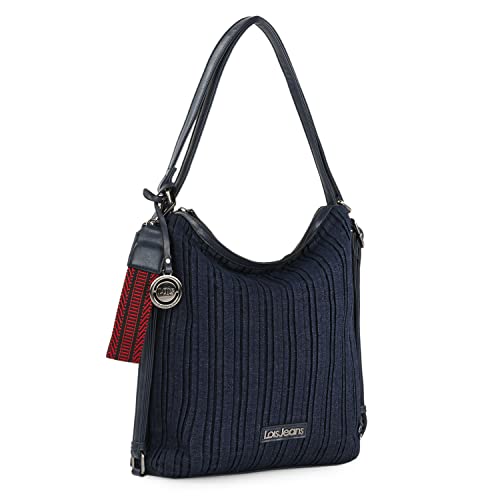 Lois - Umhängetasche Damen Handtasche Damen Handtaschen Damen Handtasche Damen Umhängetasche Handtasche Damen Mittelgroß 313271, Blau von Lois