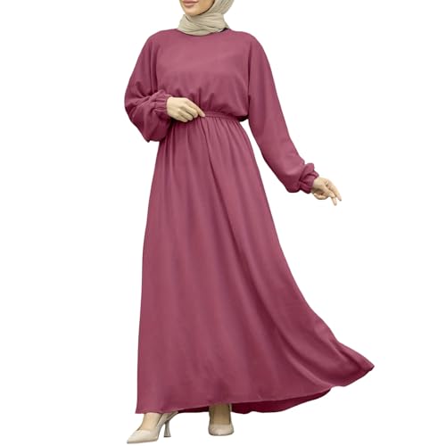 Abaya Damen Modest Einteiler Kaftan Marokkanische Kleider Ganzkörper Zweiteiler Ramadan Hijapkleider Dress Jibab Elegant Dubai Hijab Giyim 2 Teilig Kleidung von Lomelomme
