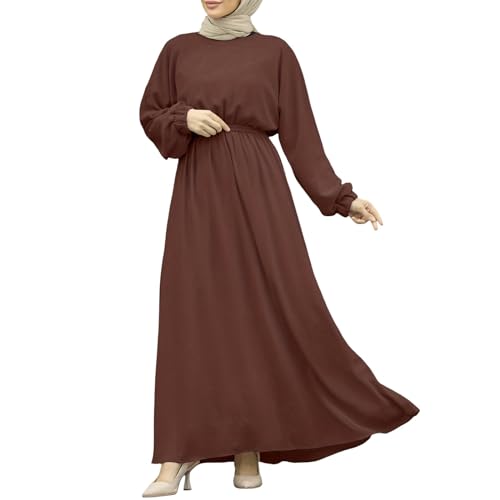 Abaya Damen Modest Einteiler Kaftan Marokkanische Kleider Ganzkörper Zweiteiler Ramadan Hijapkleider Dress Jibab Elegant Dubai Hijab Giyim 2 Teilig Kleidung von Lomelomme