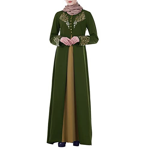 Abayas Damen Ikili Takim Ganzkörper Abaya Neck Cover Gebetsgewand Modern Gebetskleidung Marokkanische Abaya Set Kaftan Langarm Hochzeit Kleider Hijapkleider von Lomelomme