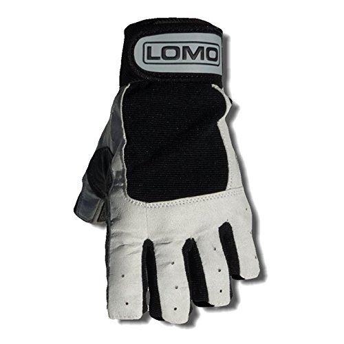 Lomo kurz Finger Segeln Handschuh, grau von Lomo