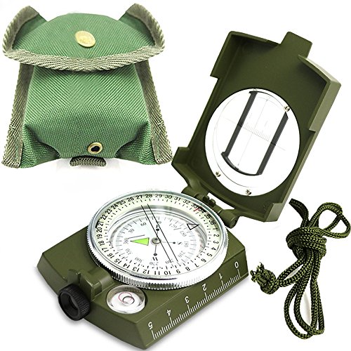 ydfagak Kompass kompass wandern Wasserdicht Wandern Militär Navigation Kompass mit Fluoreszierendem Design, Perfekt für Camping Wandern und andere Outdoor-Aktivitäten von ydfagak
