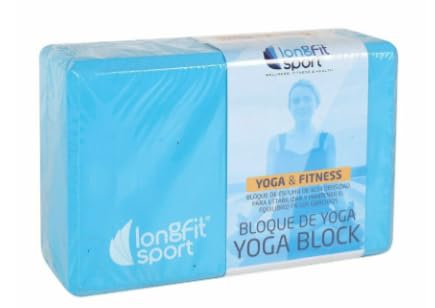 LongFit Sport Yoga-Block Blau 12,5 x 15 x 7,5 cm (2 Stück) von LongFit Sport