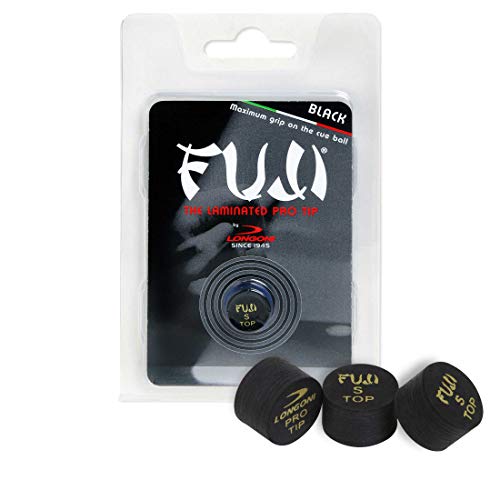 Fuji Pool Billard Queue Tipp – schwarz – soft – 13 oder 14 mm von Longoni