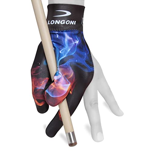 Longoni Billard-Queue-Handschuh Fancy Color Explosion Collection 2 für linke Hand von Longoni