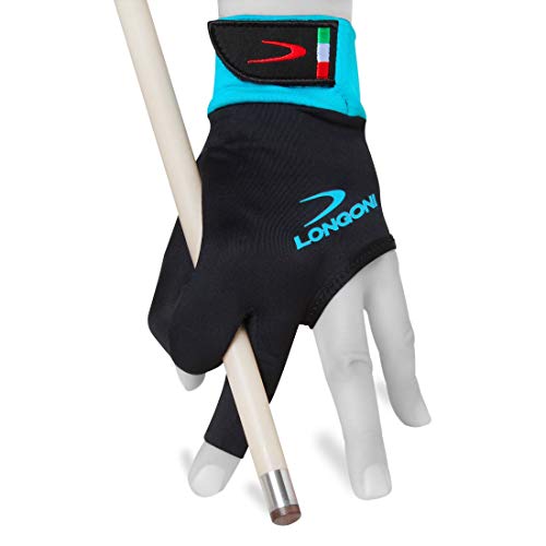 Longoni Sultan 2.0 Billardqueue-Handschuh für Linke Hand schwarz, Medium von Longoni